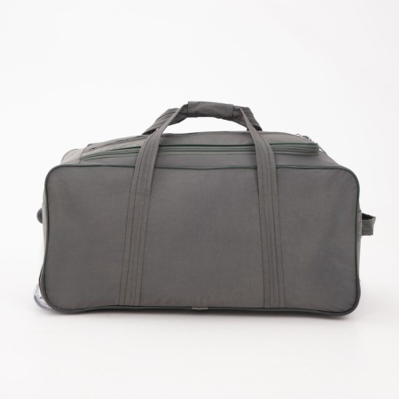 Road bag on wheels, lightning department, 3 outer pockets, gray color-1
