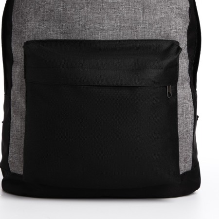 School backpack on lightning, 1 external pocket, gray/black color-3