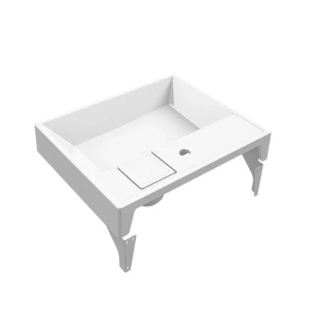 Sink over the washing machine Uperwood NAOMI, 60x50 cm, white-3