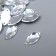 Decor for creativity Plastic sewn "leaf" silver set 40 pcs 1x0.6x0.3 cm