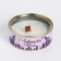 Natural candle in a tin can of soy wax "lavender field", 7.5x3 cm