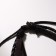 Hippie leather bracelet dragonfly, brown color, d = 6 cm