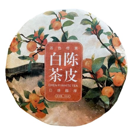 Chinese Sinned White Tea Chenpi Baicha, 100 g, 2018, Fujan, damn it