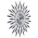 Wall clock, series: openwork, "rays-pim", smooth move, d-50 cm, dial 14.5 cm