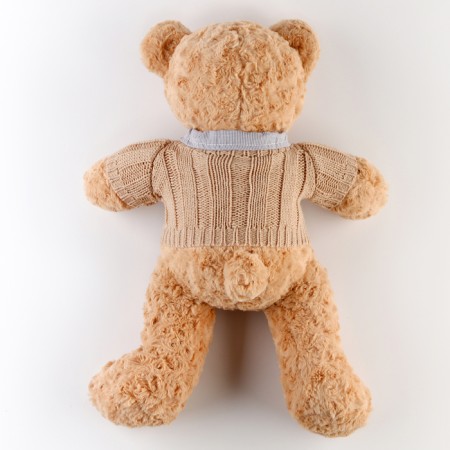 Soft toy "Bear" in a jacket, 50 cm, beige color-4