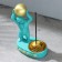 Smokeless man "Monkey with a ball standing", turquoise