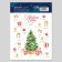 Sticking with a luminous layer "New Year's fairy tale", Christmas tree, 10.5 x 14.8 cm, New Year