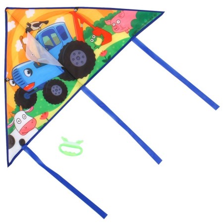 Air Snakes "by Fields", Blue Tractor, 50x80 cm-1