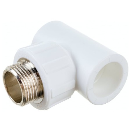 The Politekus tee, polypropylene, d = 25 mm x 3/4 ", external thread-2
