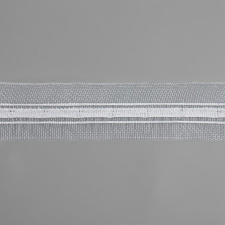 The curtain tape is classic, organza, 2.5 cm, 100 ± 1 m, the color is transparent-3