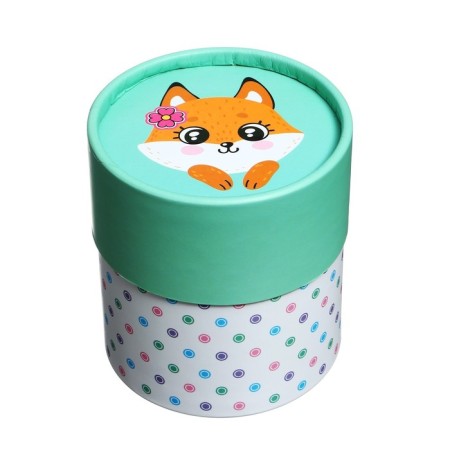 Block of paper Figuries 7 x 7cm, 700 sheets, 75 g/m2, DEVENTE. Cute.fox, in a cardboard box-1