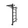Water towel "Sanprise" Aurora P6, 400x700 mm, with a shelf, right, black matte