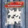 Christmas tree decoration "Snow Stars" (set 4 pcs) 4.5 cm, white