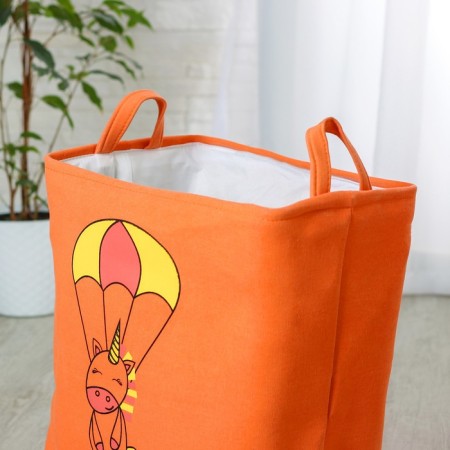Basket for toys rectangular "unicorn" 25x36x40 cm-1