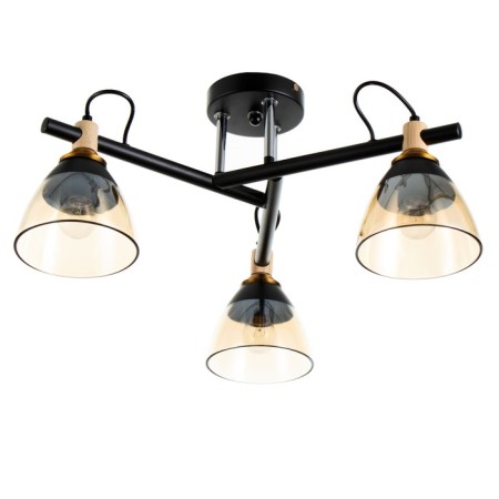 Svetogor chandelier "Evening" 3x60W E27 Black 57x57x28cm-1