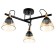 Svetogor chandelier "Evening" 3x60W E27 Black 57x57x28cm
