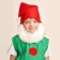 Gnome carnival costume, cap, beard, sleeveless jacket, full stomach, belt, 3-5 years old, height 104-116 cm