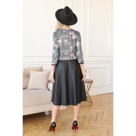 Women's dress, size 44, black color-6