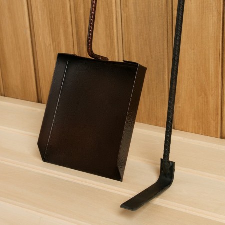 Set of ash and poker with a wooden handle-2