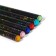 Pencil Black Score HB, black body with a pattern, sharpened, with Acrylic Straza, Mix