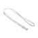 Badge tape, width-10 mm, length-80 cm, with plastic holder, white