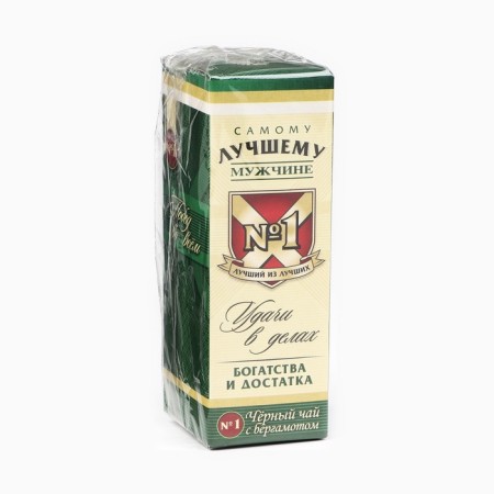 Black tea in a bottle "Good luck in business", with Bergamot, 20 (18+)-6