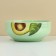 Deep plate ceramic "Avocado", 14.5 cm, 550 ml, green color