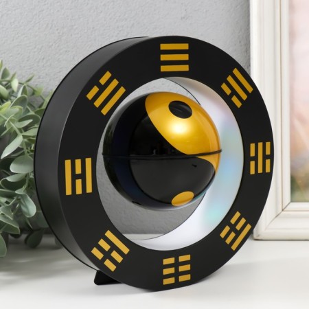 Levitative souvenir Light "Yin-Yang in a circle" Black ball d = 8.5 cm 22x8.5x22 cm-2