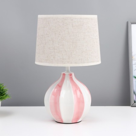 Board lamp "Leila" E14 40W white-pink 20x20x33 cm Risalux
