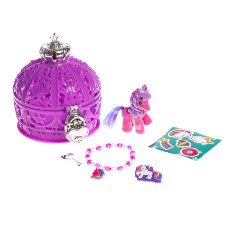 Set "Royal Surprise", ponies, accessories, purple, mix-4