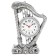 Clock - tabletry “Arfa”, discrete move, dial d -6.5 cm, 19 x 14 cm, aa