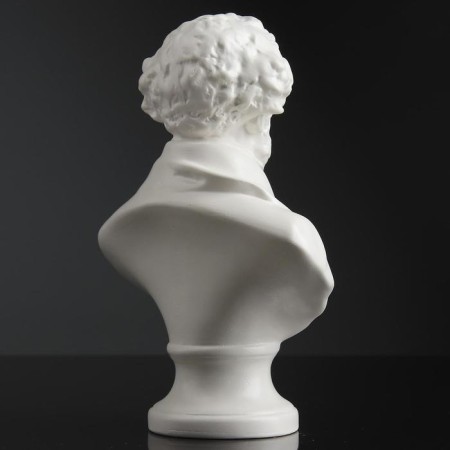 Bust Pushkin Big white 15x22x7cm-3