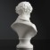 Bust Pushkin Big white 15x22x7cm