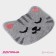 House rug shares "Cat", 50 × 40 cm, gray color