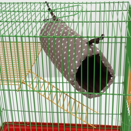 House "Ring" for rodents, 25*10*10 cm, whirlwind, brown-5