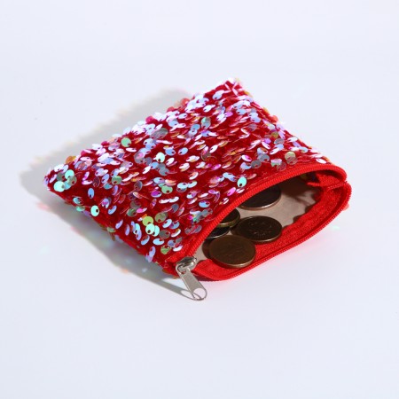 Lightning wallet, red/bronze color-3
