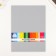 A set of felt 22x30 cm, 5 sheets, Korea, col. grey