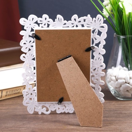 Photo frame plastic 10x15 cm "Butterflies" white 20.5x15.5 cm-4