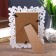 Photo frame plastic 10x15 cm "Butterflies" white 20.5x15.5 cm