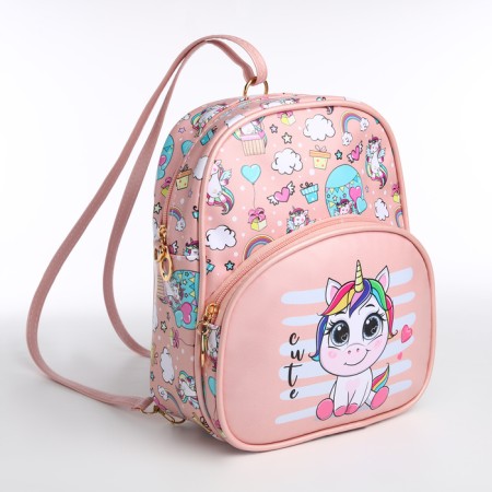 Baby backpack on lightning, pink color-4