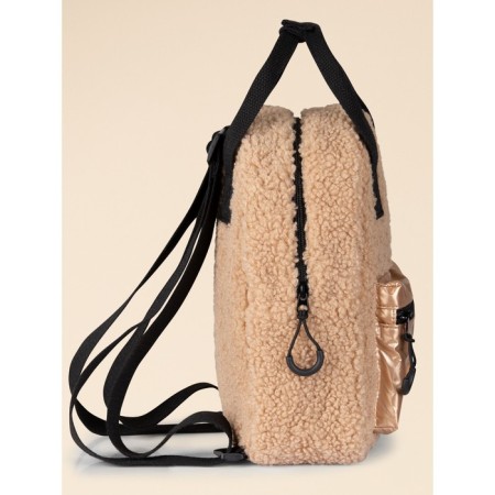 Baby bag, size 9.5x21x26.5 cm, beige color-1