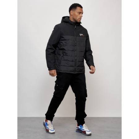 Sports male jacket, size 58, black color-2