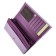 Wallet on the button, depth of maps (8)/coins/bill, lilac color 18x9x2.5cm