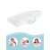 Anatomical pillow "Antioprip", size 37x65 cm, for perfect sleep on the stomach with memory effect