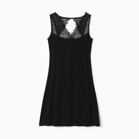Night shirt female, black color, size 44-6