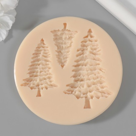 Silicone Mold "Christmas trees" (prayer 7x4 cm; 5x3 cm; 4x2.3 cm)-1