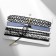 Choker "Assorted" weaving, (set of 5 pcs.), Black-blue color, l = 30.5 cm
