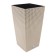 Kashpo Rato Square, 2 subjects: internal and outer capacitance, 37 and 91.5 l, the color of Mokko