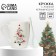 Ceramic mug with a spoon "Christmas tree", 310 ml, white color