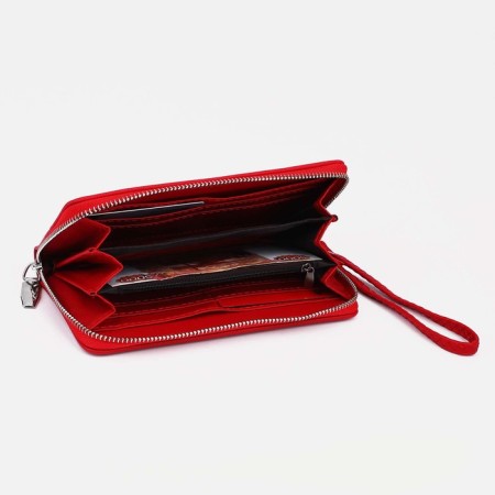 Women's wallet with lightning, red color-2